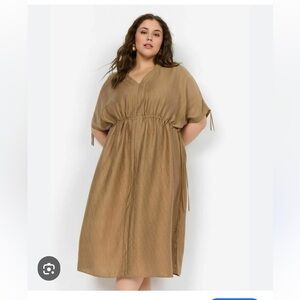 NWT wasabi concept M Tan Midi Dress